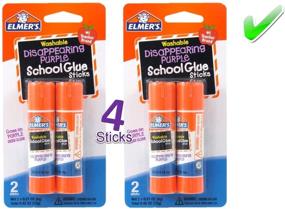 img 2 attached to 🔮 Elmer's Bundle: 2 Packs of 6g Disappearing Purple School Glue Stick (4 Total Sticks)