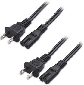 img 4 attached to 🔌 Cable Matters 2 Pack 10 ft TV Power Cord - UL Listed AC Power Cord Compatible with Samsung LG Sony Insignia TCL Sharp Toshiba Hisense TV PS4 PS5, Non Polarized (NEMA 1-15P to IEC C7)