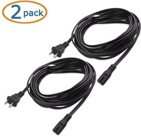 img 3 attached to 🔌 Cable Matters 2 Pack 10 ft TV Power Cord - UL Listed AC Power Cord Compatible with Samsung LG Sony Insignia TCL Sharp Toshiba Hisense TV PS4 PS5, Non Polarized (NEMA 1-15P to IEC C7)