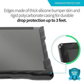 img 2 attached to 🔒 Gumdrop DropTech Case: Ultimate Shock Absorbing Protection for Lenovo 100e Chromebook (Gen 2, MTK) - Black, Rugged Design for K-12 Students, Teachers, and Kids