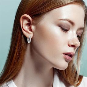 img 1 attached to 💎 Sterling Silver Satellite Series Earrings: Elegant Gifts for Women - NM NINAMISS Jewelry