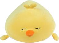 🐥 linzy plush 15-inch smoochy pals yellow chick – ultra-soft stuffed animal plush toy, adorable squishy hugging plush pillow pet for kids, room décor, and travel logo