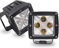 🚗 фары chelhead 2x2 led pod: водонепроницаемые кубы 20w 2400lm спот-свет для грузовиков, внедорожников, квадроциклов, джипов и мотоциклов логотип