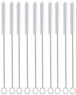 nylon straw brush pipe tube cleaner set of 10 - 8.2-inch x 2/5-inch logo