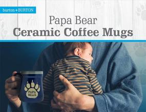 img 3 attached to Papa Bear Coffee Mug: 18oz Ceramic Mug with 🐻 'Nobody Messes with My Cubs' Quote - Perfect Gift for Dad!