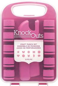 img 1 attached to Enhance Your Crafts with American Crafts 374241 12-Piece Knock Outs Craft Punch Set