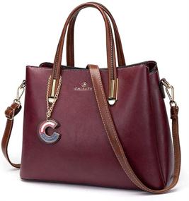 img 4 attached to Cheruty Handbags Designer Shoulder Satchels