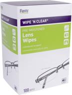 flents clear cleaning wipes count vision care logo