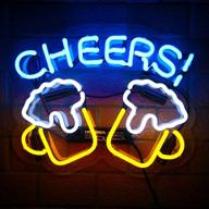 🍻 cheers real glass neon signs: vibrant blue neon lights for bedrooms, bars, offices, hotels, and more логотип