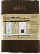 🐌 snail sakk: mail catcher for mail slots - chocolate. say goodbye to mail clutter! minimizes drafts, enhances privacy, and beyond. hassle-free installation, no tools or screws required. ideal for home, office, and garage doors. (basket, bag) логотип