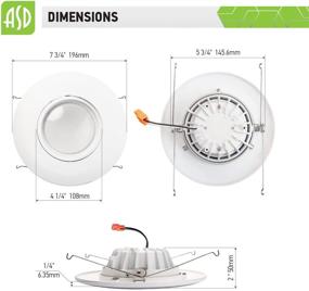 img 2 attached to ASD 6 Inch LED Retrofit Gimbal Downlight: An Efficient Lighting Solution for Enhanced Illumination