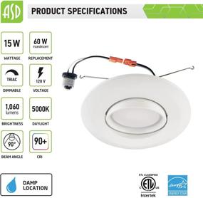 img 3 attached to ASD 6 Inch LED Retrofit Gimbal Downlight: An Efficient Lighting Solution for Enhanced Illumination