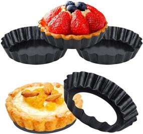 img 4 attached to QtoiKce Removable 4 Pieces Non Stick Desserts