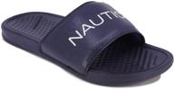 👟 black nautica dolan men's athletic slide comfort sandal shoes - size 9 логотип