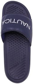 img 1 attached to 👟 Black Nautica Dolan Men's Athletic Slide Comfort Sandal Shoes - Size 9