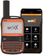 spot x 2-way satellite messaging, gps tracking with sos feature and x-hd-x-b capability logo