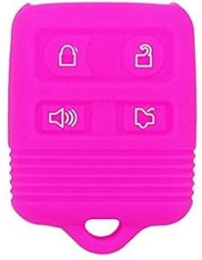 img 3 attached to 🌹 SEGADEN Rose Silicone Cover Protector for FORD LINCOLN MERCURY 4 Button Remote Key Fob CWTWB1U345 CWTWB1U331 GQ43VT11T CV9705 Holder Skin Jacket