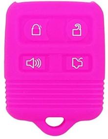 img 2 attached to 🌹 SEGADEN Rose Silicone Cover Protector for FORD LINCOLN MERCURY 4 Button Remote Key Fob CWTWB1U345 CWTWB1U331 GQ43VT11T CV9705 Holder Skin Jacket