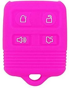img 4 attached to 🌹 SEGADEN Rose Silicone Cover Protector for FORD LINCOLN MERCURY 4 Button Remote Key Fob CWTWB1U345 CWTWB1U331 GQ43VT11T CV9705 Holder Skin Jacket