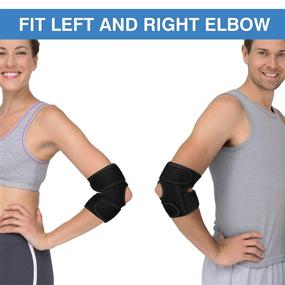 img 3 attached to Future Way Tennis Elbow Brace: Adjustable Compression Sleeve with Dual-Spring Stabilizer for Men and Women