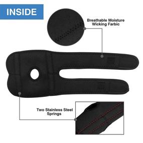 img 1 attached to Future Way Tennis Elbow Brace: Adjustable Compression Sleeve with Dual-Spring Stabilizer for Men and Women