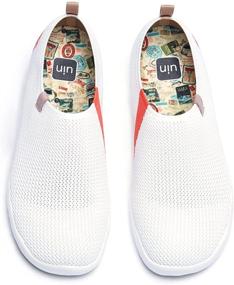 img 4 attached to 👟 Effortlessly Stylish: UIN Loafers Knitted Lightweight Sneakers - A Perfect Blend of Comfort and Fashion!