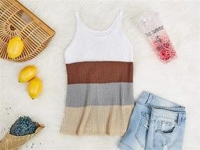 img 2 attached to Xineppu Girls Summer Striped Sleeveless Girls' Clothing: Trendy Tops, Tees & Blouses