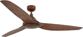 img 4 attached to Airfusion Type A DC Ceiling Fan with Remote and Wall Mount, 60-Inch, Dark Koa by LUCCI AIR