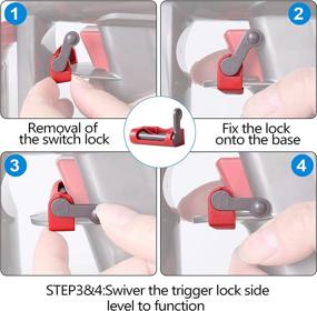 img 3 attached to 🔒 Maloun Power Button Lock for Dyson V15 V6 V8 V7 V10 V11 Vacuum Cleaner - Lock Power On/Off Status, Free Fingers, Relieve Fatigue