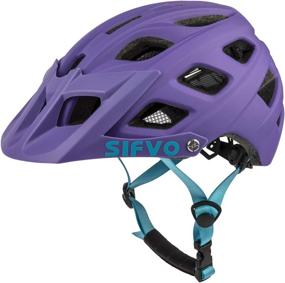 img 4 attached to SIFVO Youth Bike Helmet with Removable Visor - Adjustable & Lightweight for Ages 10+ (55-58 cm) - Mountain Bike Helmet for Boys and Girls
