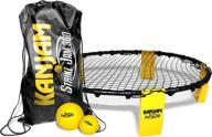 experience fun & action with kan jam strike jam 360 roundnet: perfect backyard game or portable beach game set логотип