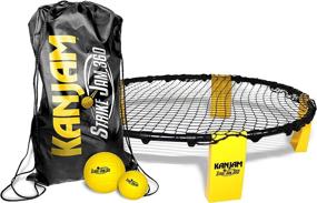 img 4 attached to Experience Fun & Action with Kan Jam Strike Jam 360 Roundnet: Perfect Backyard Game or Portable Beach Game Set