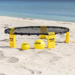 img 2 attached to Experience Fun & Action with Kan Jam Strike Jam 360 Roundnet: Perfect Backyard Game or Portable Beach Game Set