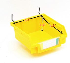 img 2 attached to Pack Yellow Pegboard Bins Accessories