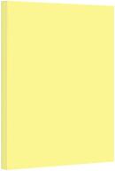 📄 67lb canary pastel color card stock paper - medium weight cardstock for arts, crafts, coloring, announcements, stationery printing at school, office, home - 8.5 x 11 - pack of 50 sheets logo