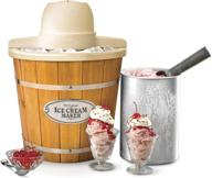 🍦 nostalgic 4-quart electric wood bucket ice cream maker with icmp4wd логотип