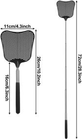 img 3 attached to Телескопическая выдвижная мухобойка из нержавеющей стали Retractable