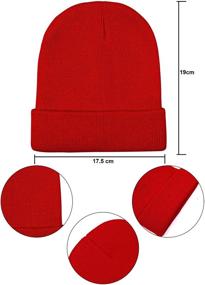 img 3 attached to 🧢 Winter Knitted Beanies for Boys by Cooraby - Weather Accessories