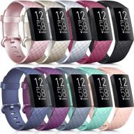 silicone wristbands compatible fitbit replacement logo