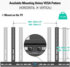 img 2 attached to Mounting Dream Soundbar Mount Bracket, Sound Bar TV Holder for Soundbar with/without Holes, Non-Slip Base Extends 3.4" to 6.1", Easy and Secure Installation MD5425