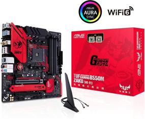 img 3 attached to 🎮 ASUS TUF Gaming B550M-ZAKU (WI-FI) AMD AM4 ATX Gundam Edition Gaming Motherboard - PCIe 4.0, Dual M.2, 8+2 Power Stages, Intel WiFi 6, 2.5 Gb LAN, USB 3.2 Gen 2 Type-A and Type-C