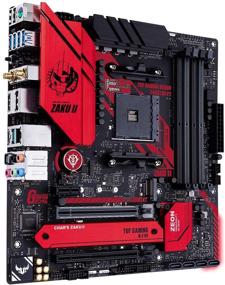 img 1 attached to 🎮 ASUS TUF Gaming B550M-ZAKU (WI-FI) AMD AM4 ATX Gundam Edition Gaming Motherboard - PCIe 4.0, Dual M.2, 8+2 Power Stages, Intel WiFi 6, 2.5 Gb LAN, USB 3.2 Gen 2 Type-A and Type-C