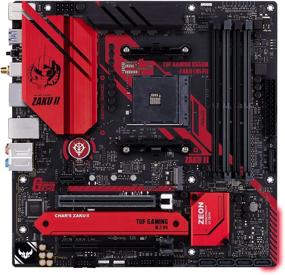 img 2 attached to 🎮 ASUS TUF Gaming B550M-ZAKU (WI-FI) AMD AM4 ATX Gundam Edition Gaming Motherboard - PCIe 4.0, Dual M.2, 8+2 Power Stages, Intel WiFi 6, 2.5 Gb LAN, USB 3.2 Gen 2 Type-A and Type-C