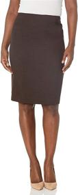 img 2 attached to Kasper Womens Crepe Skirt Espresso