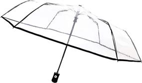 img 3 attached to 🌂 SMATI Clear Folding Umbrella: Stylish Transparent Umbrellas for Protection in Style