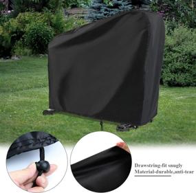 img 1 attached to 🚴 Waterproof Exercise Bike Cover - Ideal for Indoor & Outdoor Fitness - Rilime Upright Cycling Protective Dustproof Windproof Bicycle Cover