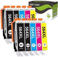 gremark upgraded compatible ink cartridge replacement for hp 564xl 564 xl (chips) - 10-pack for hp 5520 6520 4620 3520 printers logo