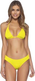 img 2 attached to Becca Rebecca Virtue Hipster Chartreuse Women's Clothing in Swimsuits & Cover Ups