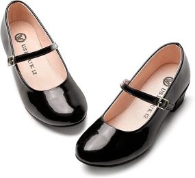 img 4 attached to Stylish and Comfortable: MIXIN Girls Mary Dress Shoes - Flats for Girls' Shoes