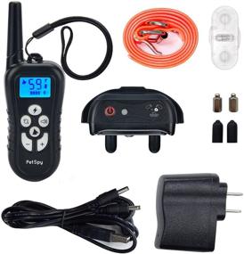 img 2 attached to Rechargeable and Waterproof PetSpy Remote Dog Training Shock Collar with Beep, Vibration, and Electric Shocking - E-Collar Trainer